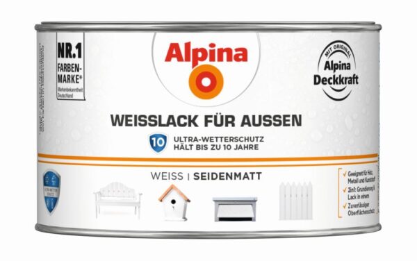 Weißlack für außen