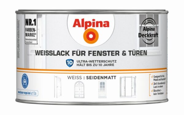 Weißlack für Fenster und Türen