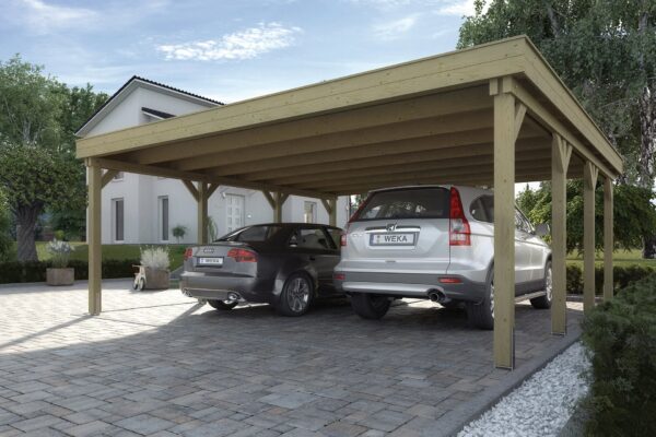 Doppelcarport 609 mit Stahltrapezblechdach