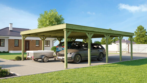 Doppelcarport 609 mit Stahltrapezblechdach