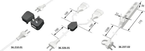 HV Y-Verteiler ws 1x EFS /2x EF Kupplung