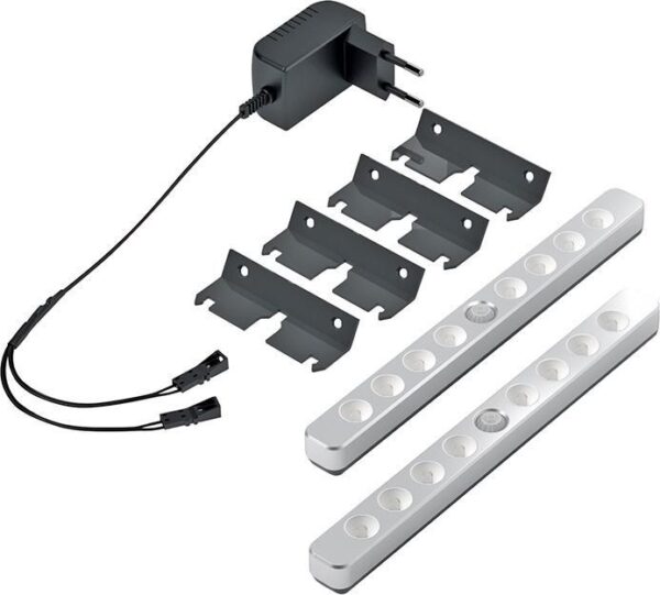 LuckyLine 2er Set cw Alu Optik, LED-Verl.,EVG