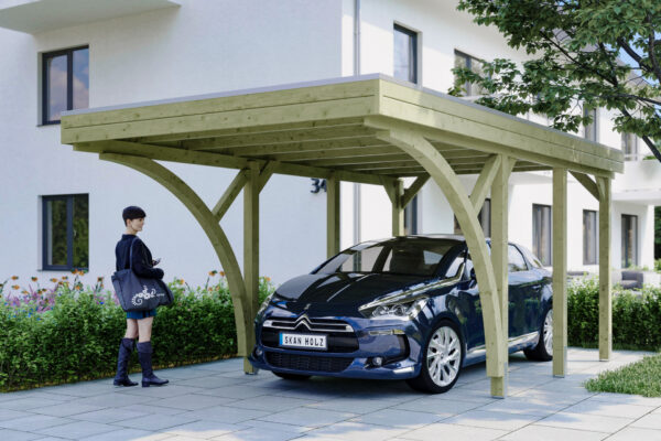 Carport Friesland Set mit 2 Einfahrtsbögen