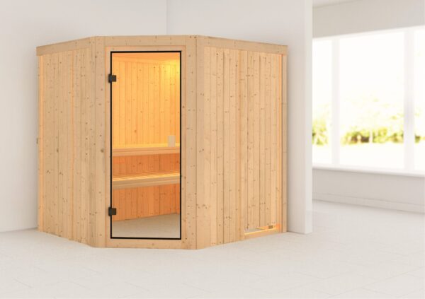 Sauna Bodo 196x178x198cm, Eckeinstieg