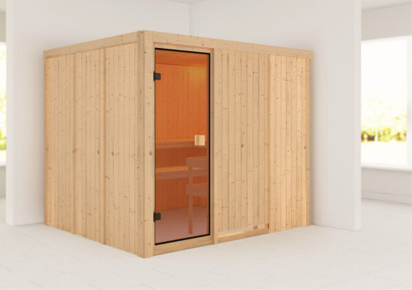 Sauna Nybro 231x196x198cm, Fronteinstieg