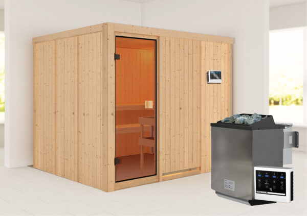 Sauna Nybro 231x196x198cm, Fronteinstieg