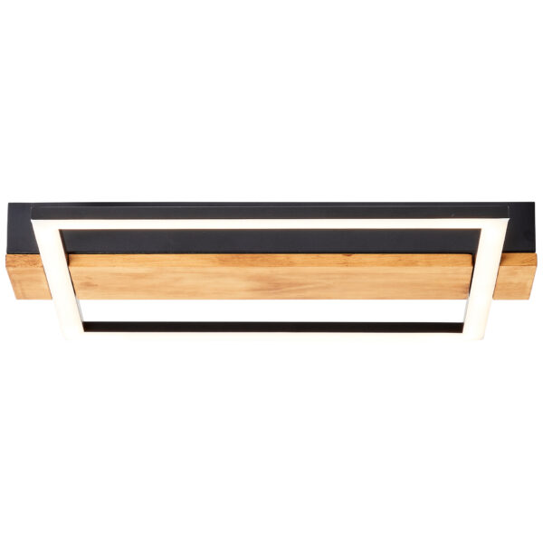 Loneos LED LED Wand-& Deckenleuchte schwarz/holz