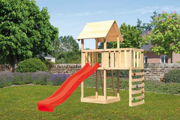 Kinderspielturm Lotti mit 2,5m Rutsche