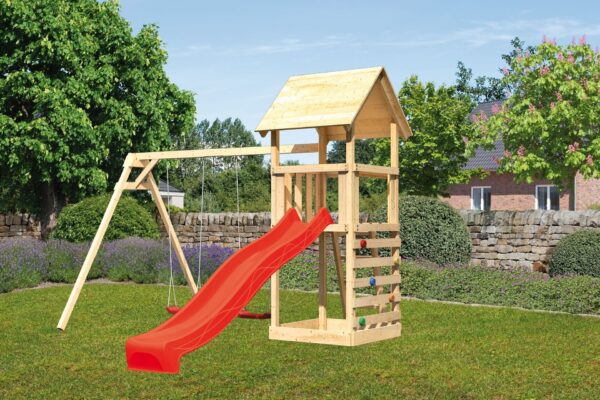 Kinderspielturm Lotti mit 2,5m Rutsche