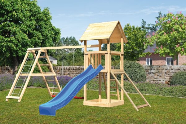 Kinderspielturm Lotti mit 2,5m Rutsche