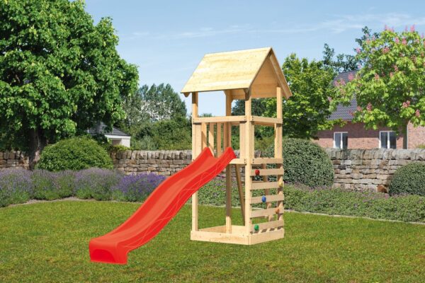 Kinderspielturm Lotti mit 2,5m Rutsche