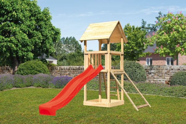 Kinderspielturm Lotti mit 2,5m Rutsche