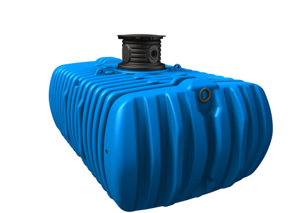 FLAT XL Flachtank 7000 L, blau inkl. Tankdomsystem