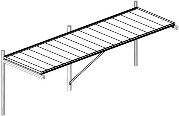 Tischgestell für Gewächshaus Dahlie