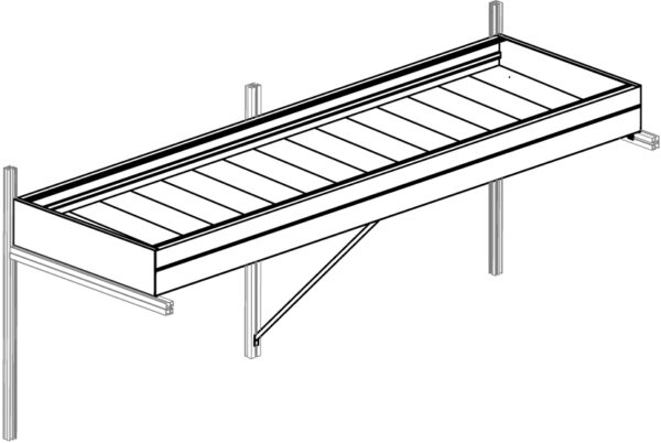 Pflanzwanne für Gewächshaus Dahlie