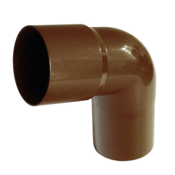 Fallrohrbogen 75 mm 60° für 100 mm Kunststoff Dachrinne