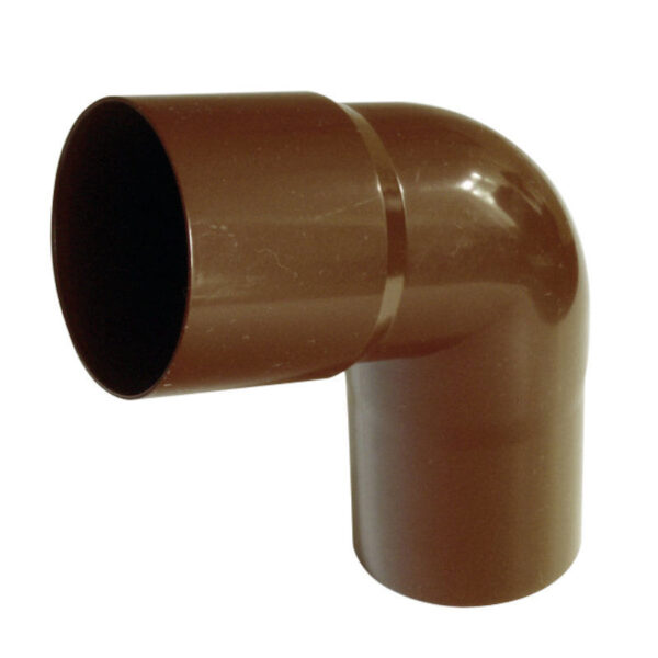 Fallrohrbogen 90 mm 60° für 125 mm Kunststoff Dachrinne