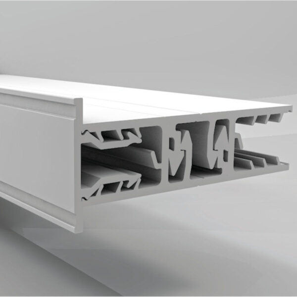 Verlegeprofil 16mm PVC Randprofil, weiß Stärke 16 mm Breite 70mm