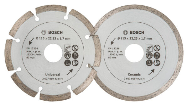 2 Diamant Trennscheiben 115 Baumat./Flie