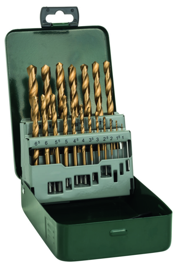 HSS-TiN Stahlbohrer-Set,19-tei