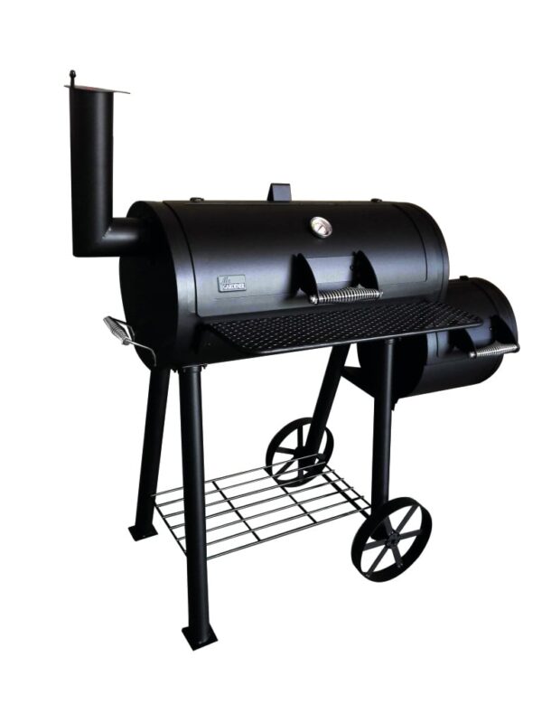 Smoker Portland, schwarz, Grillrost 67x34cm