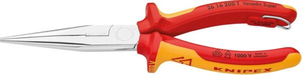 Flachrundzange VDE TT mit Mehrkomponenten-Griffen 200mm KNIPEX