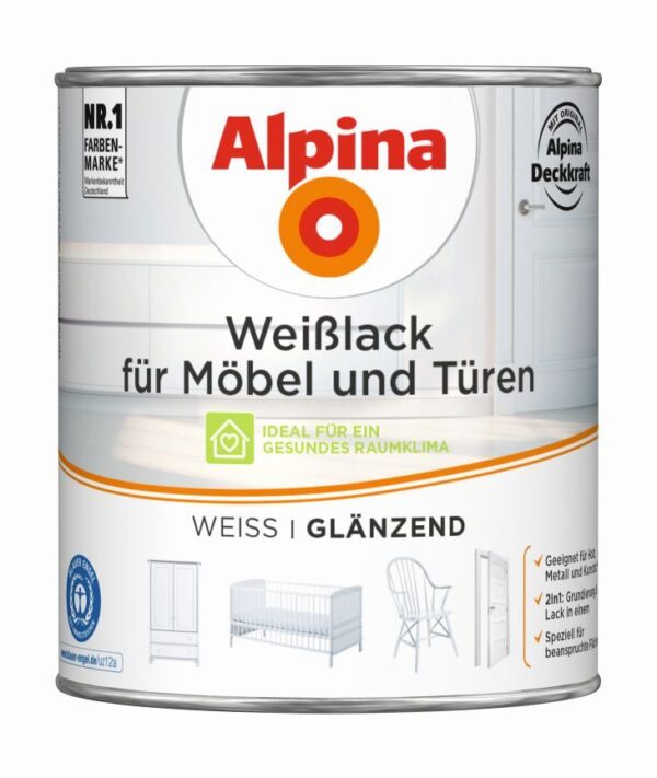 Weißlack für Möbel und Türen