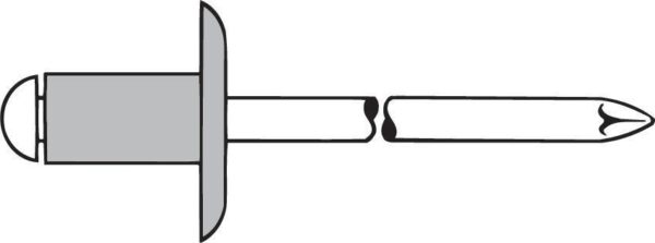 Blindniet Alu Grosskopf K14 5x30mm GESIPA