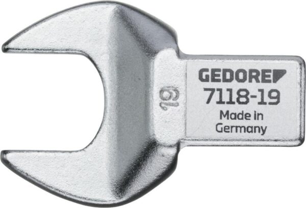 Einsteck-Maulschlüssel 19mm 9x12mm 4kt. Gedore