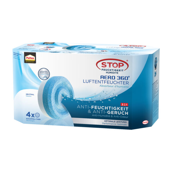 Luftentfeuchter Nachfülltabs AERO 360 Grad Neutral, 4x 450g